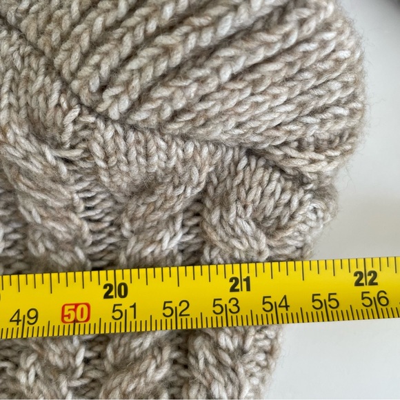 H&M Sweater Ruffle Sz L Cable Knit Ribbed Blogger Favourite Coquette Prairie NWT - Picture 13 of 14